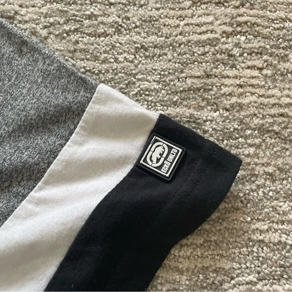 Ecko UNLTD Shirt Men's 3XL Gray Spellout Graphic Short Sleeve Hip Hop Streetwear - Picture 3 of 8